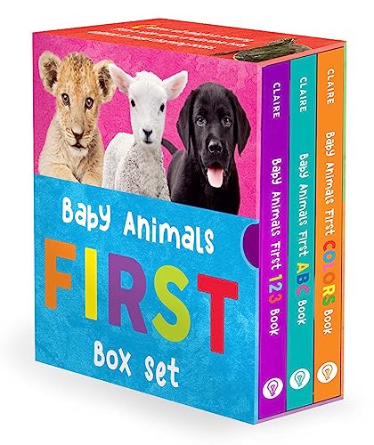 Baby Animals First Box Set: 123, ABC, Colors (Baby Animals First Series)