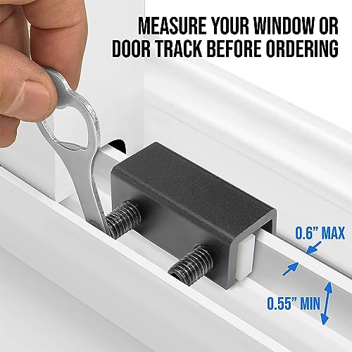 image for Shop Square Window Locks, 4 Pack for Horizontal and Vertical Sliding W