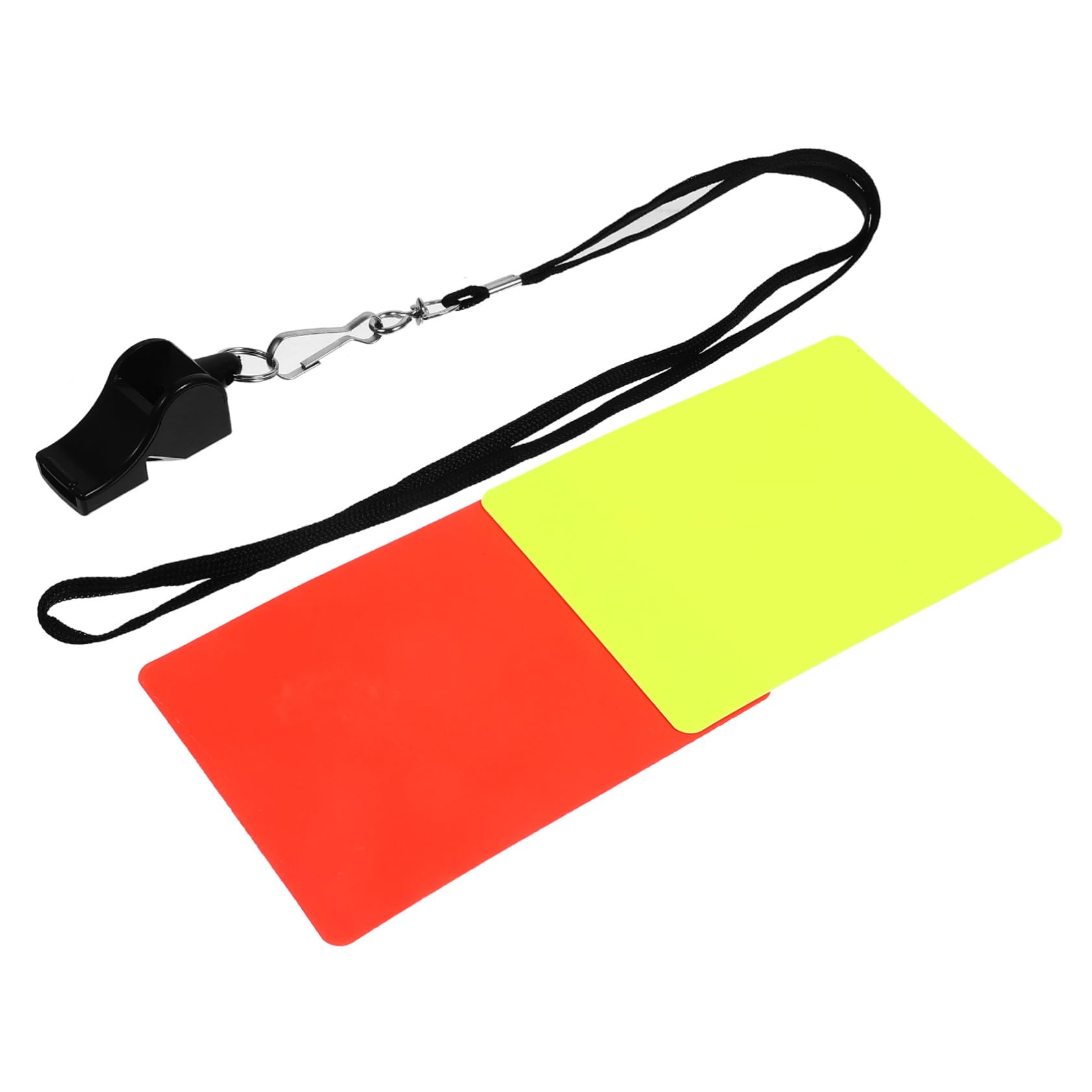 BESPORTBLE 1 Set Red and Yellow Card Whistle Set for Whistles Sports Match Referee Football Referee Cards Whistle Umpire Officials Professional Soccer Player Cards Plastic