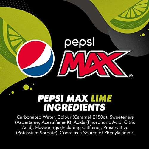 Pepsi Max Lime 24 x 330ml Can