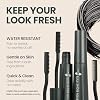 Seven Eight Gray Hair Root Touch Up Mascara, Light Brown, Quick Cover for Gray Hair & Hairline, Water-Resistant Temporary Hair Color, Brush-On Washable Hair Tint with Black Bean Complex & 4 Proteins