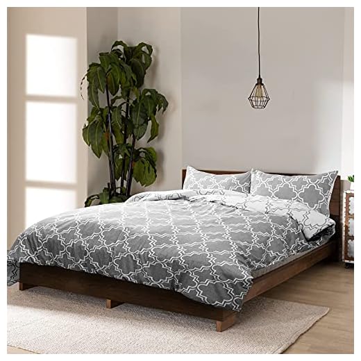 viewstar Funda Nórdica para Cama 135/150-Juego de Funda Edredón 150x200 con 2 Fundas de Almohada 50×75cm,100% Microfibra, Suave y Transpirable (220x230 cm, Gris, 3pcs)
