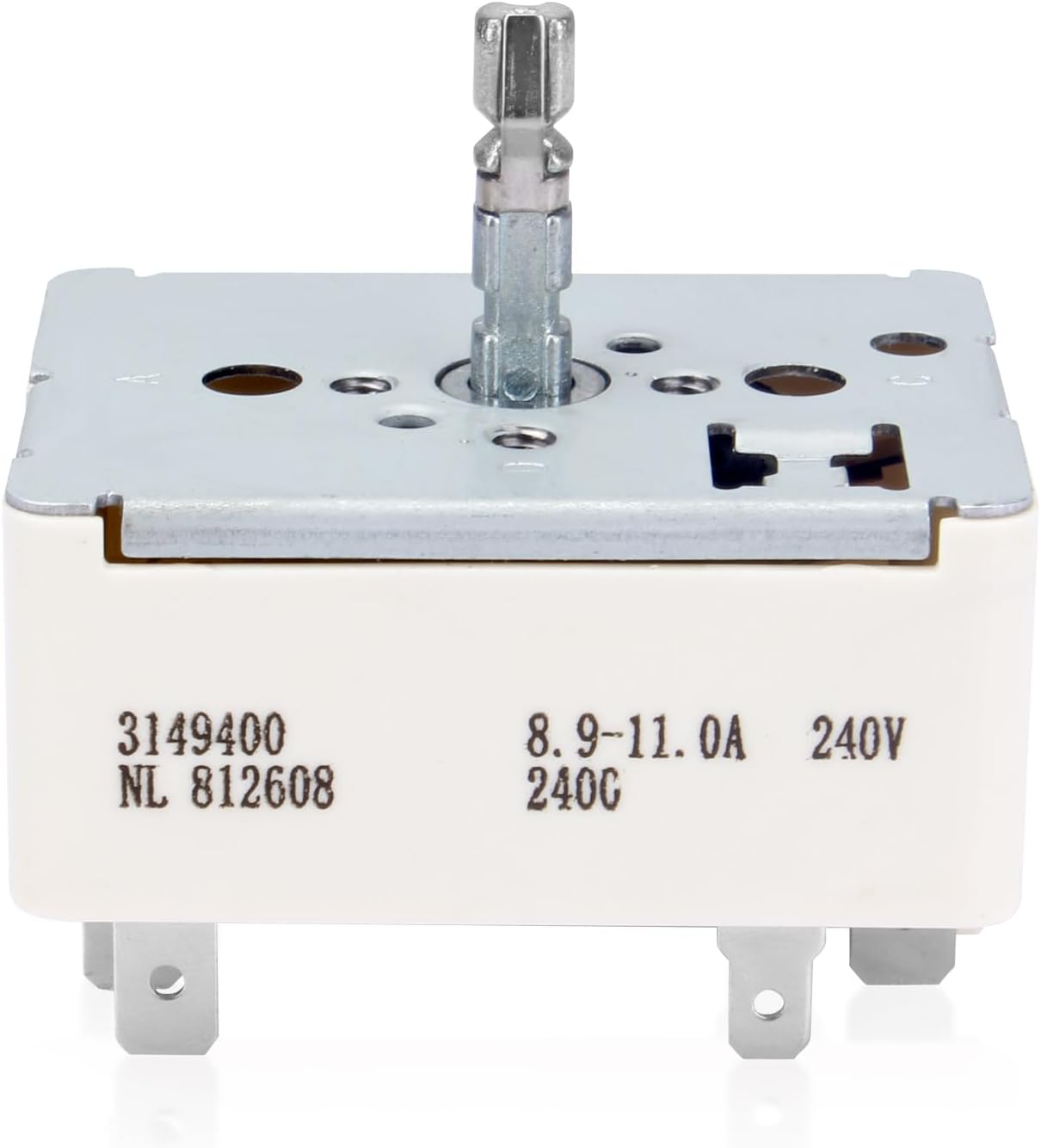 3149400 WP3149400 3148954 3148953 3148951 Range Burner Infinite Control Switch Replacement for Whirlpool Range Switch WP3148954 WP3148953 WP3148951 311858 311859 336989 AP3029710 AP3095444 PS336886