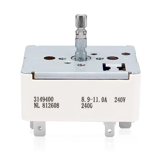 Surface Unit Switch 3148954 3149400 AH336989 EA336989 PS336989 Replacement for Whirlpool Stove Oven Range