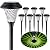 Jkoeier Solar Outdoor Lights, IP65 Waterproof Solar Pathway Lights,12 Hrs Long-Lasting Landscape Lighting Solar Garden Lights