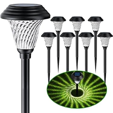AMAZON - Jkoeier Solar Outdoor Lights, IP65 Waterproof Solar Pathway Lights,12 Hrs Long-Lasting Landscape Lighting Solar Garden Lights