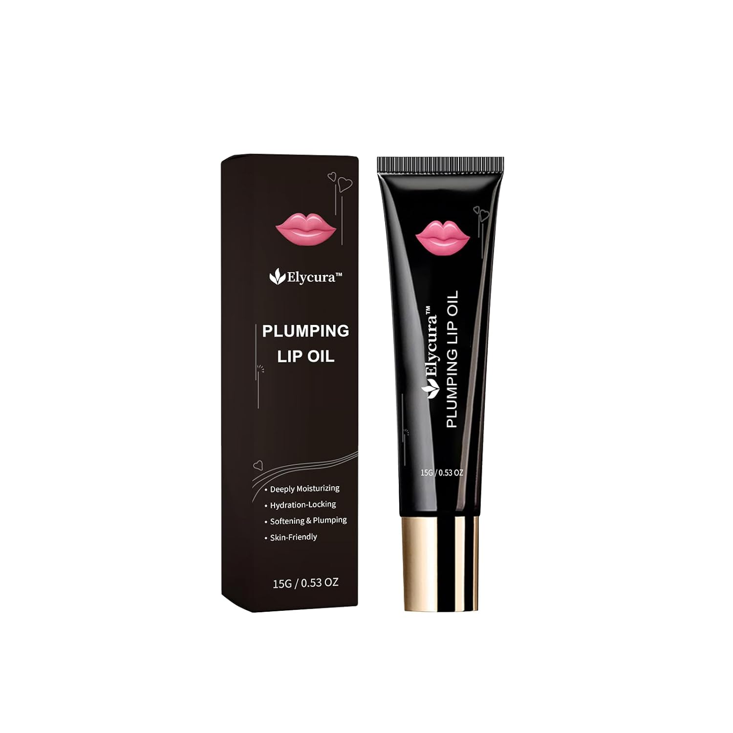 Lip Plumper Oil Instantly Volumising Increase Lip Elasticity Lip Plumper Gloss Long-lasting Moisturize Help Fade Dark Lip, Reduce Fine (1 Pack)