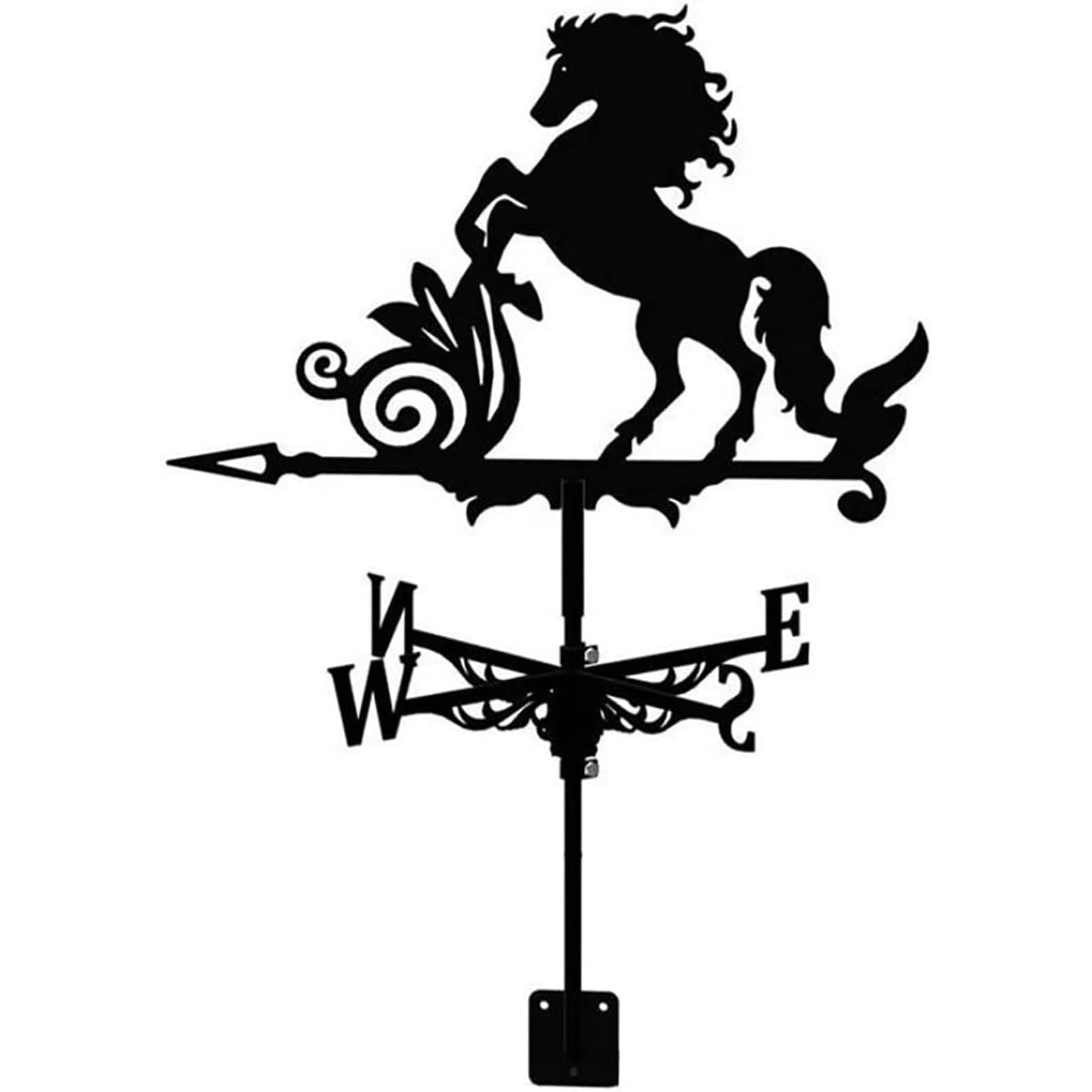 Girouette en fer ornement de jardin haut de gamme pour l'indicateur de direction du vent