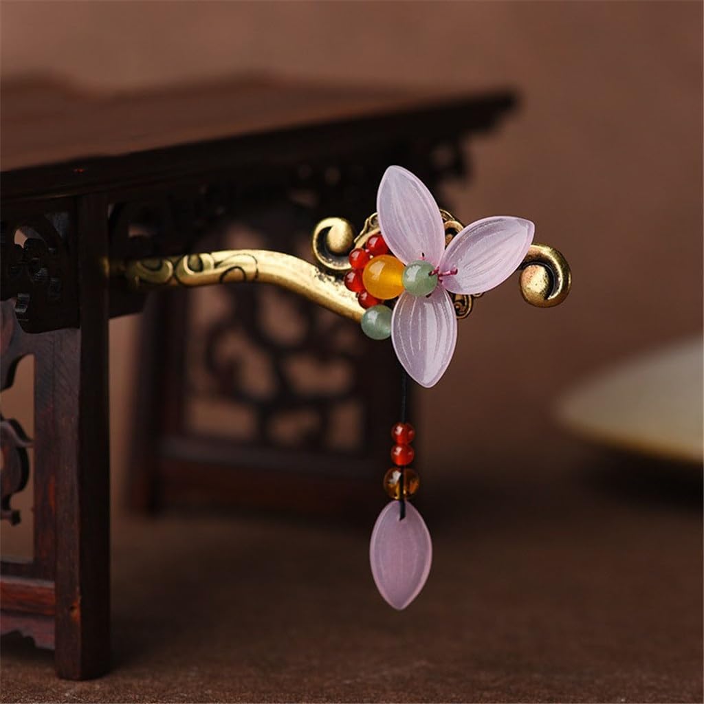 Handmade DIY National Wind Headwear Daily Clover Flower Temperament Sweet Hairpin Hair Ornaments Female
