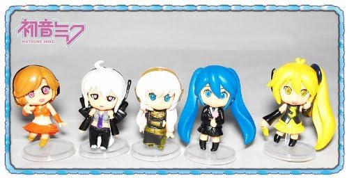 Miku Hatsune 5 pc Mini Figure Set with Stand by Miku