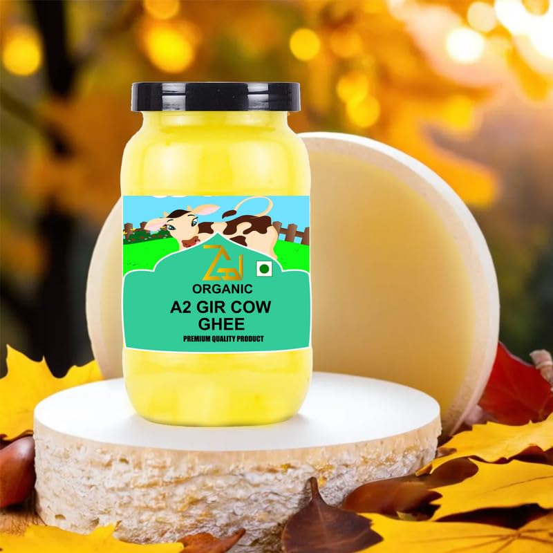 GAGZI Organic Premium A2 Gir Cow Cultured Ghee | Bilona Method Two Way Hand Churned | Indian Gir Cow Ghee, Pure A2 Ghee - Set Of 2 (100 ml)