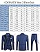 COOFANDY Men 3 Piece Suit Slim Fit Tuxedo One Button Prom Suits Blazer Jacket Vest Pants with Tie Black