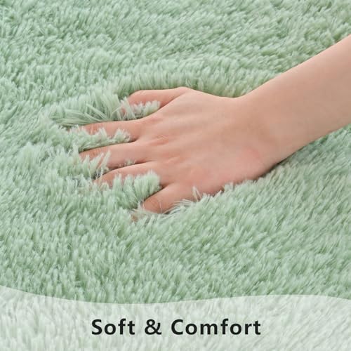 Tapete Verde Zedrew 2x4 pies para dormitorio y sala miniatura 4