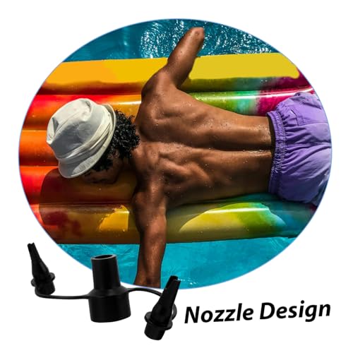 Cabilock Air Pump Valve for Replacement Air Pump Accessories Nozzle Inflatable Bed Pumps Inflatable Pool Pump Mattress Airbed Air Bed Accessories Plastic Black3