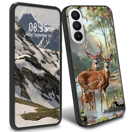 Coque Samsung S26 anti-chute protégez votre écran 6,2" avec le motif cerf en TPU souple