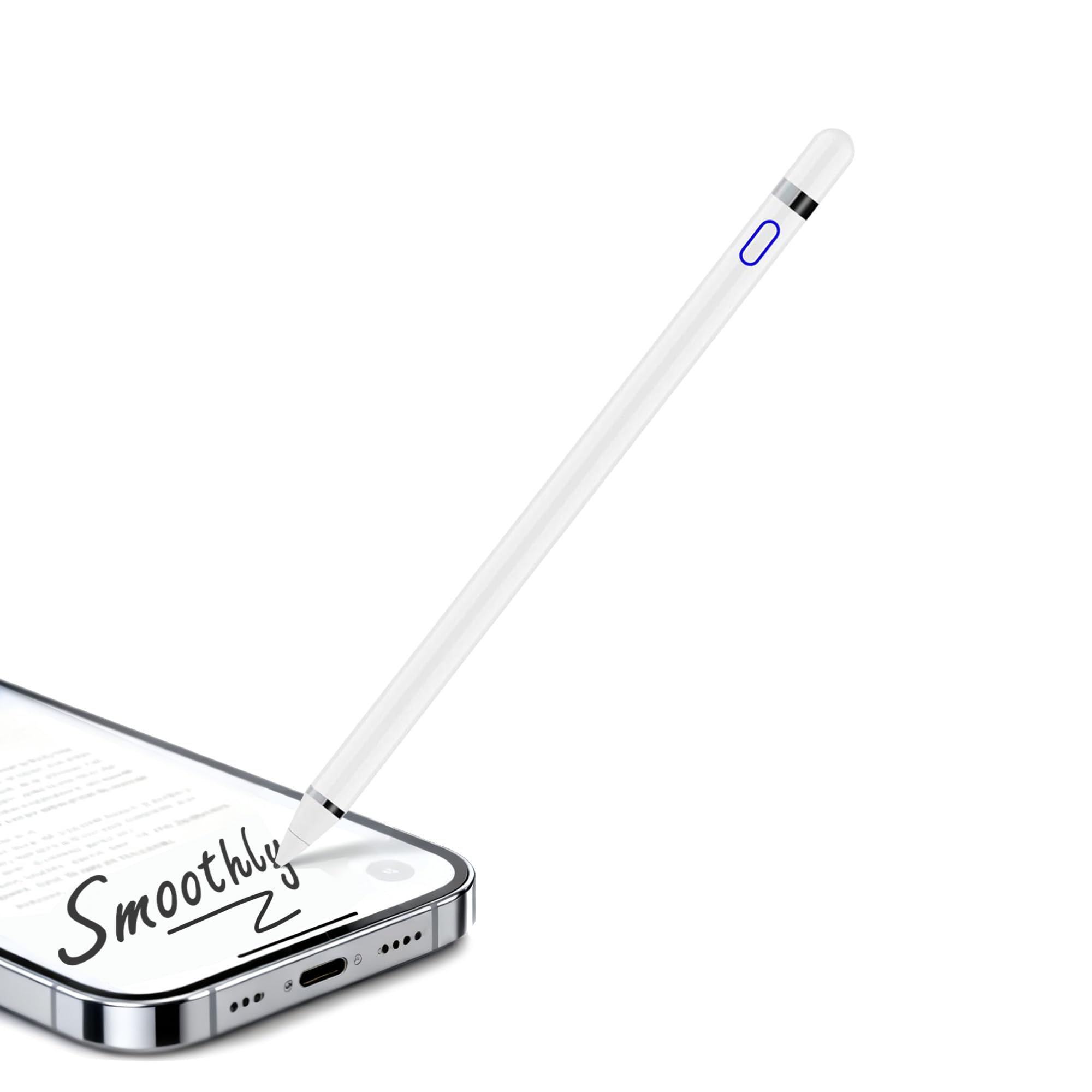 Stylus Pen Touch Screen Pencil: Active Stylus Pens Compatible for Apple iPhone iPad HP DELL Tablet Phone Laptop Chromebook Kindle Fire - Fine Point Digital Capacitive Drawing Pencil