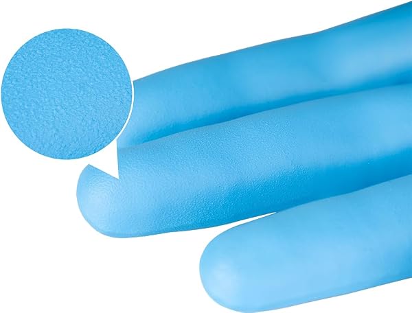 APP QUARTZ Q910 - Guanti Monouso in Nitrile Blu Extra Resistenti 6 mil (0,15 mm), Polsino Lungo 305 mm | Dita Rinforzate, Senza Polvere | Scatola da 100 Pezzi - 2