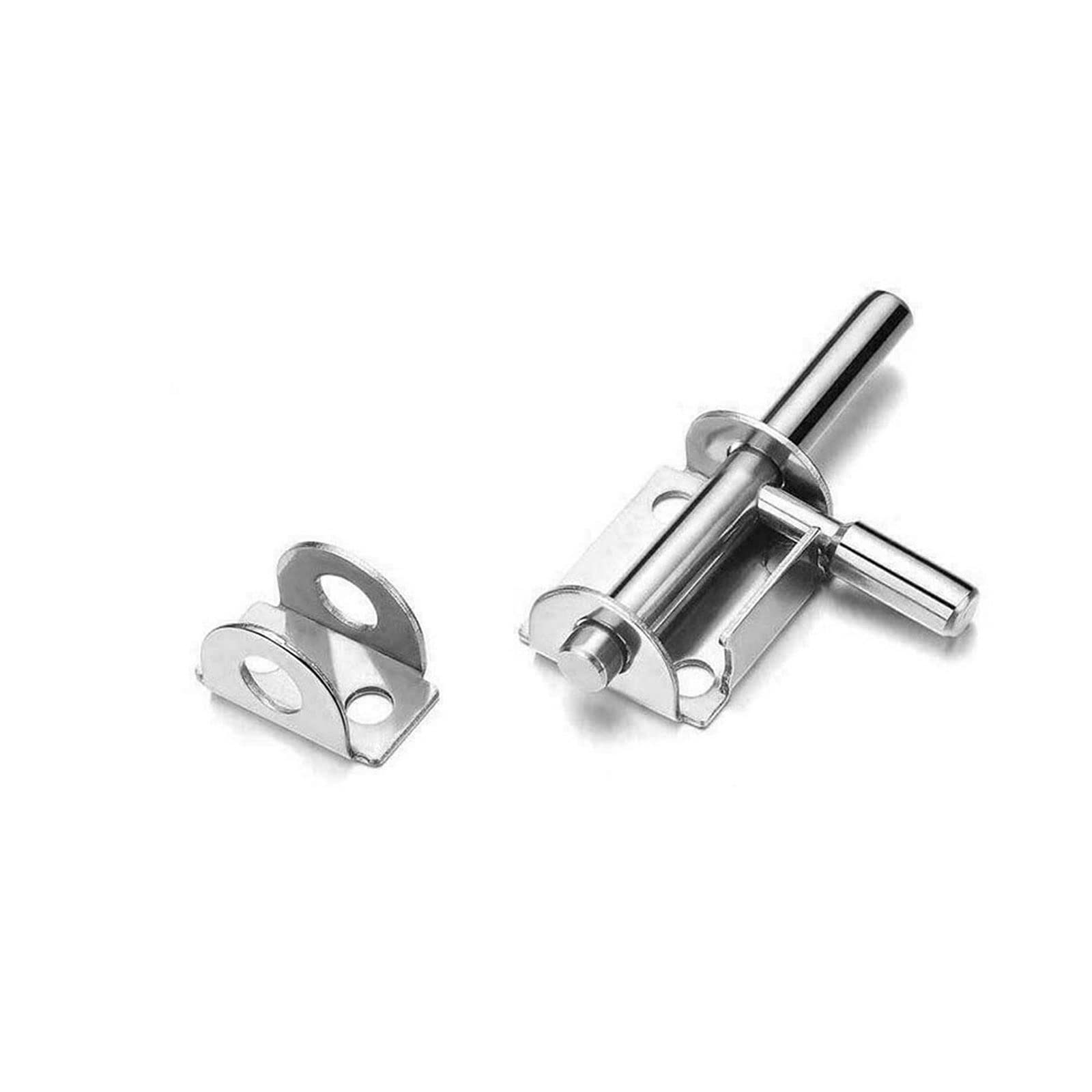 NVSFZGIYG Door Locks and Latches Stainless Steel Latch Solid Sliding Bolts Hasp Home Hardware Gate Safety Toilet Lock