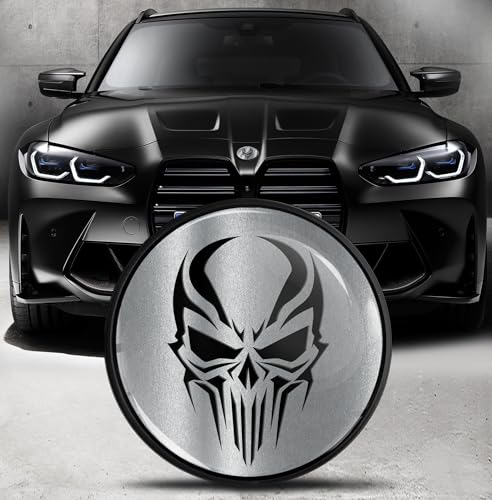 Image of Biomar Labs 82mm Car Bonnet Badge Compatible with BMW 51148132375 - Replacement BMW Badge Emblem for Bonnet or Boot EO (EO 7)