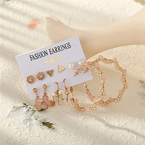 Image of Shining Diva Fashion Stylish Combo Metal Earrings for Women and Girls