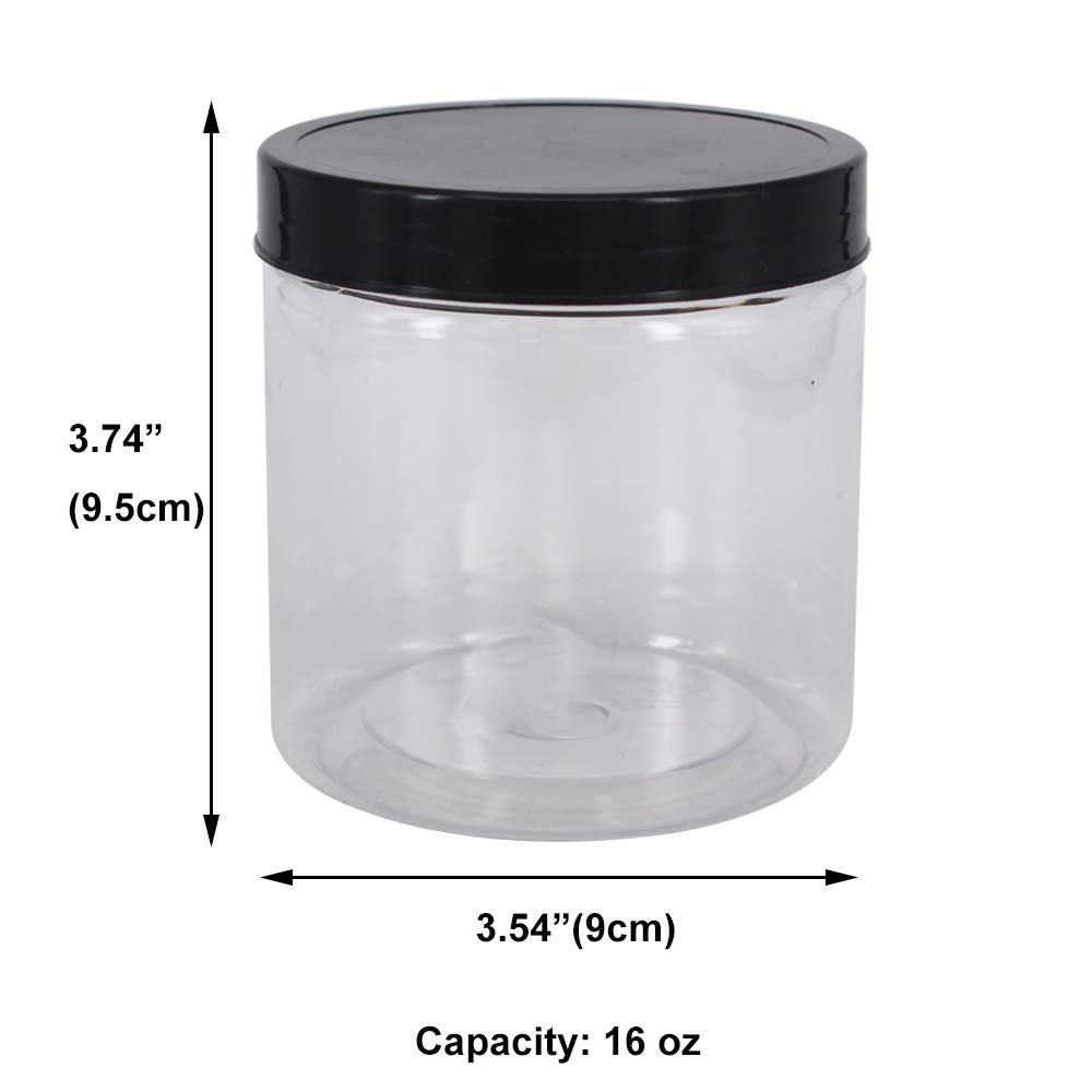 12 sztuk 45 ml plastikowe słoiki z pokrywkami, dodatkowe etykiety, 1 długopis, przezroczysty słoik z pieczęcią PET do przechowywania żywności, szeroki otwór do przechowywania suchych żywności, orzechów ziemnych, proszku, kuchni i rzemiosła firmy ZMYBCPACK