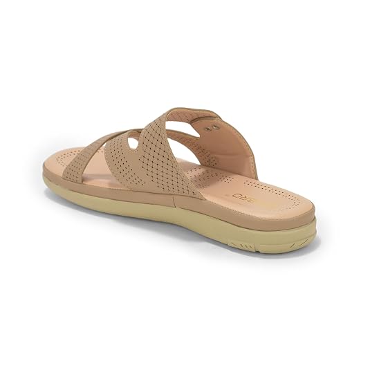 Buy SELBRO Women's Comfort Slip-On Sandals | Stylish Laser-Cut