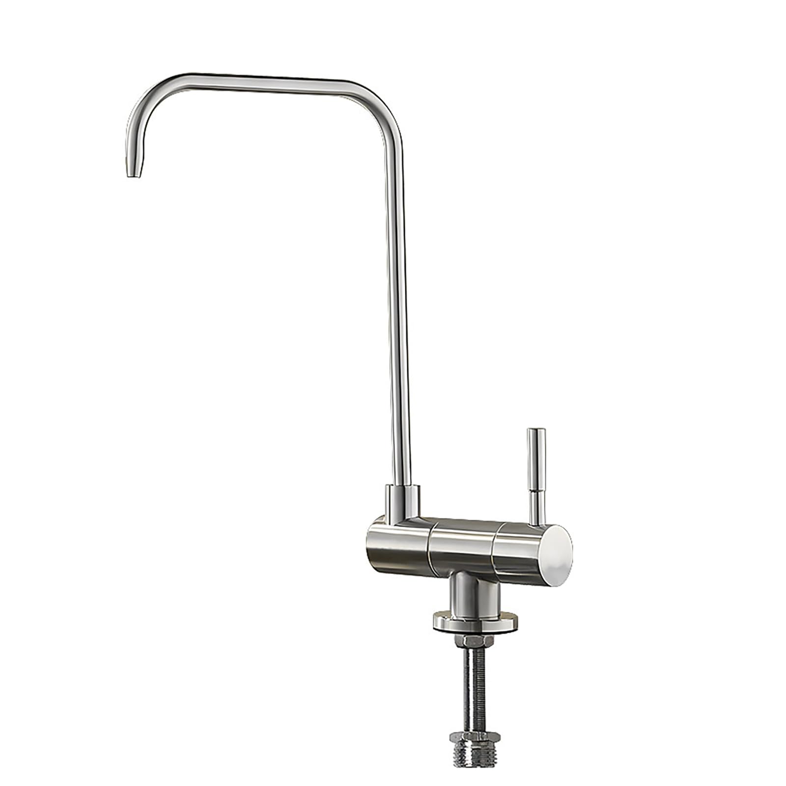 Rubinetto Depuratore Acqua in Acciaio Inossidabile,Girevole a 360°,Rubinetto Pieghevole,Senza Piombo,Rubinetto Acqua Filtrata per Osmosi Inversa o Filtraggio Acqua