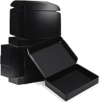 Vista 44 de ZBEIVAN Cajas de envío pequeñas negras de 8 x 6 x 4, 20 paquetes de cajas de cartón corrugado para embalaje de regalos de pequeñas empresas con tapas