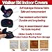 Vogana 2-Piece Walker Ski Glide Covers Easy-to-Remove Replacement Sliders Silent Indoor Sliders Glide Pads Grey