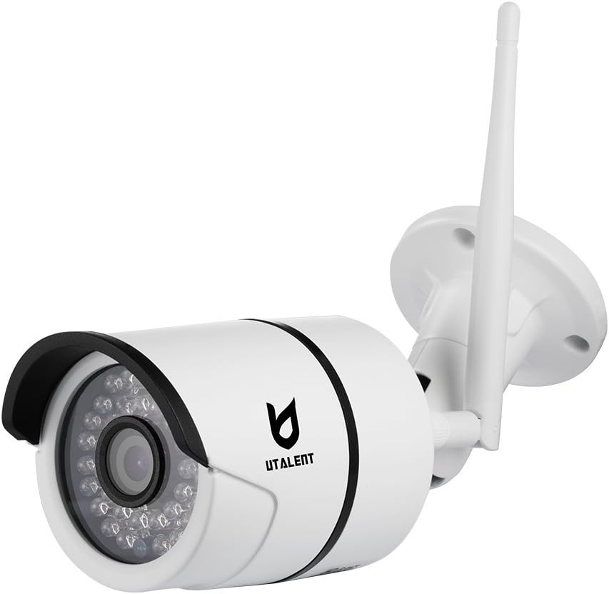 Bullet IP Camera, Utalent 1080P HD Indoor/Outdoor Wireless Home Security Surveillance Camera with IP66 Weatherproof Night Vision, Motion Detection