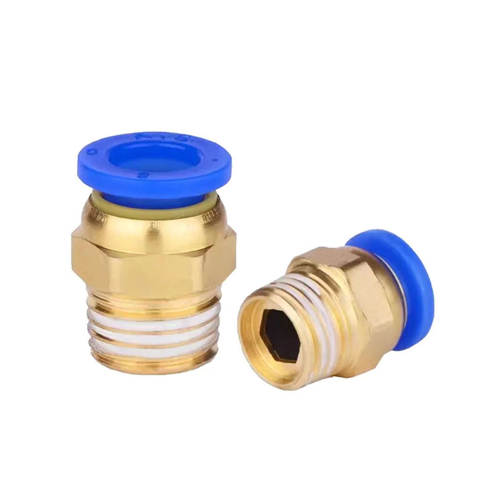 Adaptery do przyłączy rurowych 5-częściowy szybkozłącze 4mm 6mm 8mm 10mm X M5 M6 M8 M10 M12 M14 M16 M20 Gwint męski prosty szybkozłącze pneumatyczne One Touch Air(8mm-M20x1.5 5PCS)