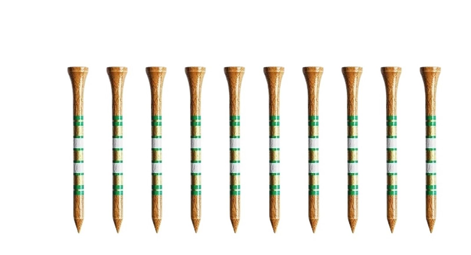 Golf Tee Golf-Tees aus Holz for Herren – 2 3/4 und 3 1/4 Zoll, Westernbirke, 250er-Packung | Reduziert Reibung, stabile Basis