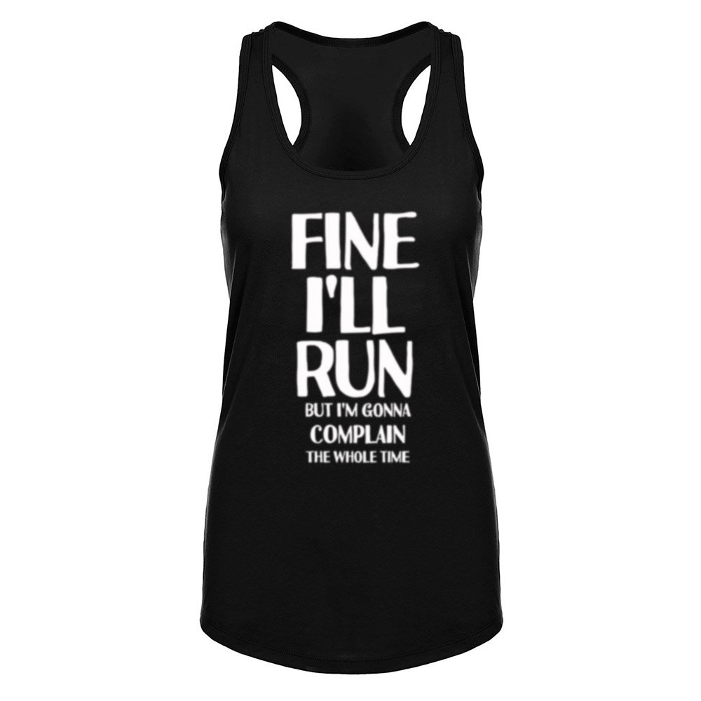 WINGZOO Womens Workout Tank Tops-Funny Saying Fitness Gym Racerback Sleeveless Shirts for Women Black