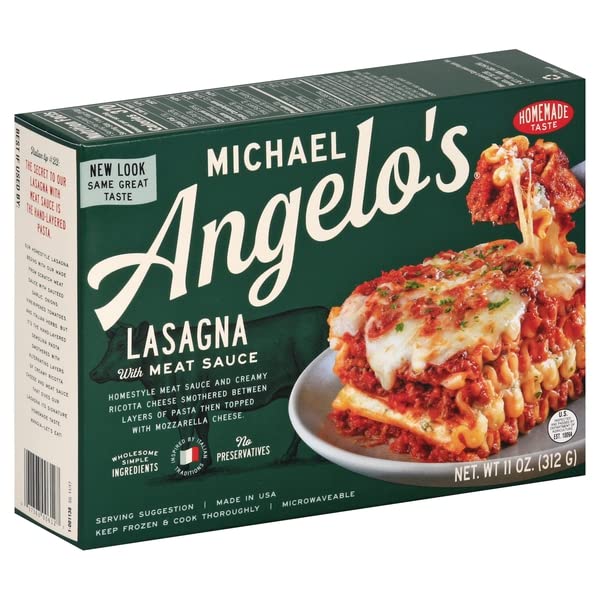 Michael Angelos Lasagna with Meat Sauce, 11 Ounce -- 8 per case.