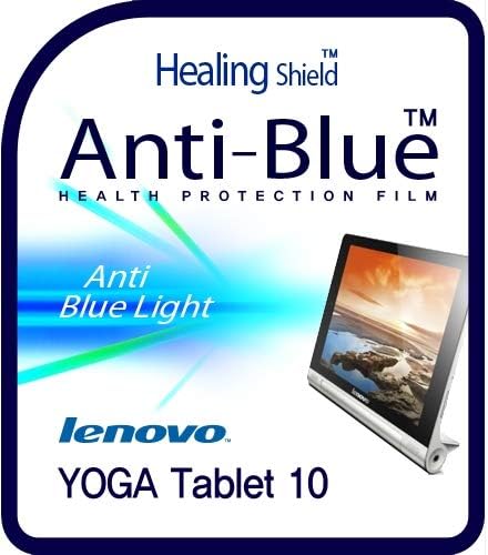 Healingshield Screen Protector Eye Protection Anti UV Blue Ray Film Compatible with Lenovo Tablet Yoga Tablet 10 [Front 1pc]