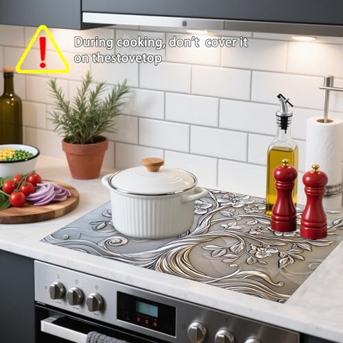 Image of Nuxovilar Silver Tree Stove Cover Diatom Mud 20.47x28.34 In