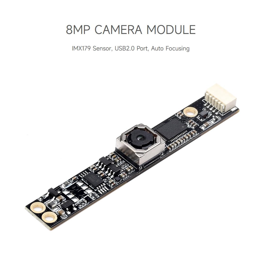 Waveshare IMX179 8MP USB Camera, Fixed-Focus, Auto Focusing