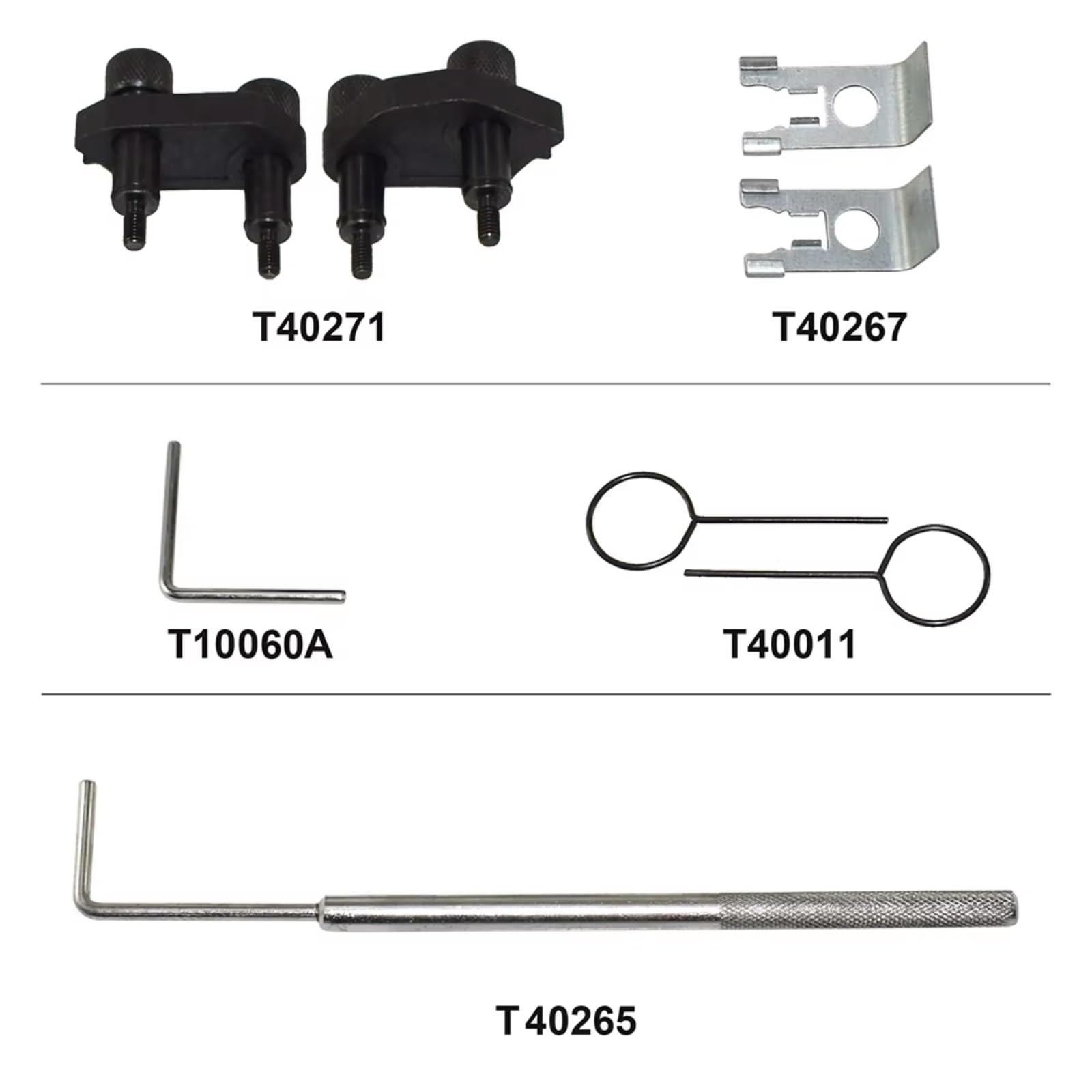 Strumento Bloccaggio Motore Compatibile con A3 A4 A5 A6 2.0T 2008-2018 EA888 1.8 2.0 TSi TFSi Motore Albero A Camme Albero Motore Strumento di Fasatura T40011 T40266 T40267