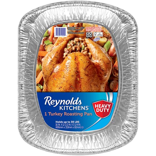 Reynolds Kitchens Heavy Duty Aluminum Pans for Roasting, 16 x 13 ...