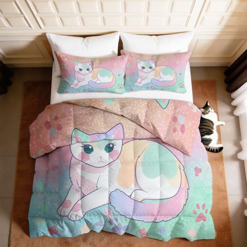 Edredón transpirable de 135x200 lavable con dos fundas de almohada 3