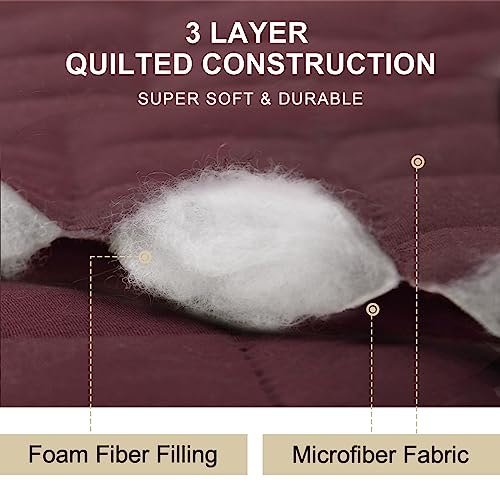 Protector de muebles lavable para mascotas en salones con sillas de 21 pulgadas reversible 5