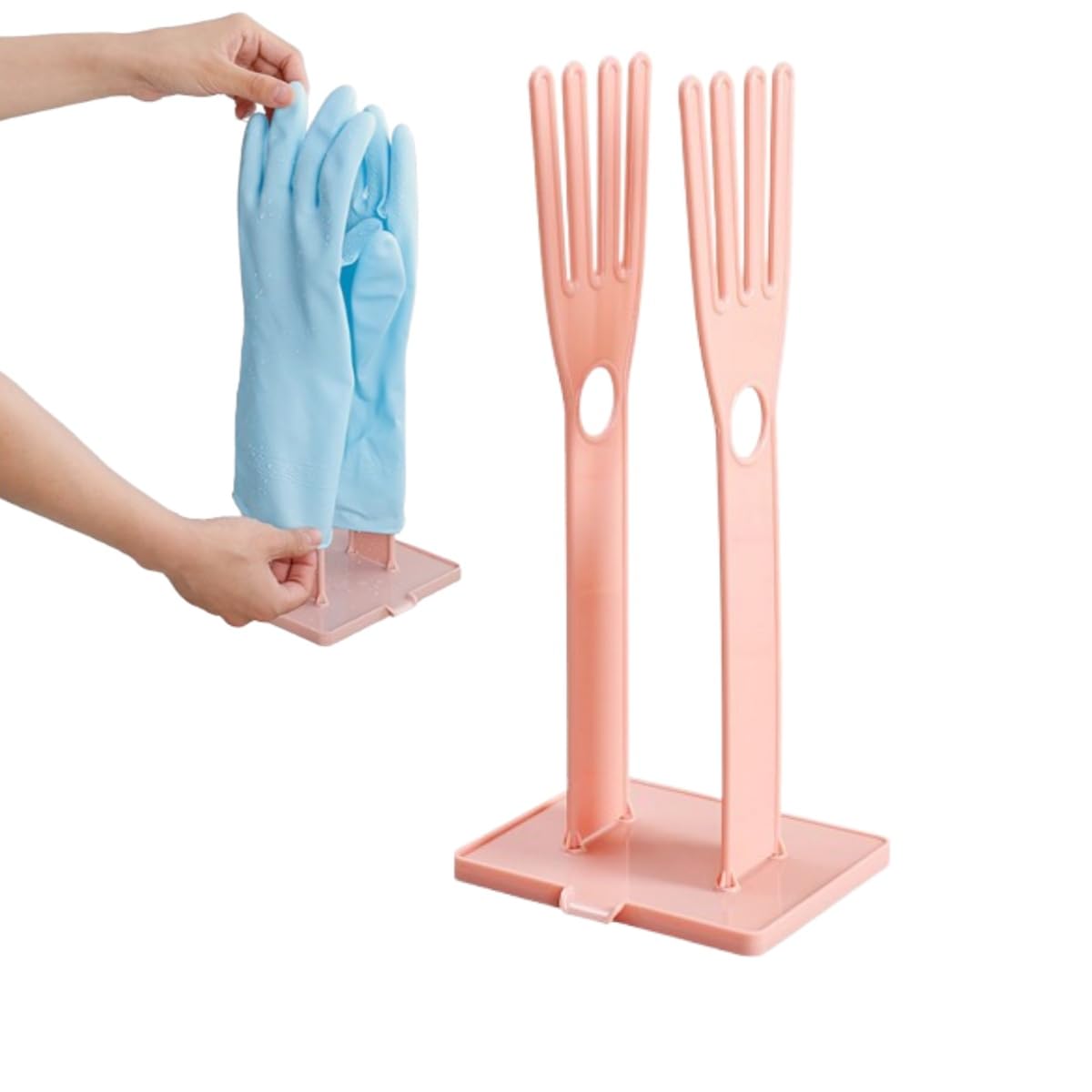 LotCow Kitchen Glove Holder Detachable Rubber Gloves Racks Drain Storage Stand Towel Drying Rack Sink Accessories Kitchen Cleaning Tool for Home Kitchen