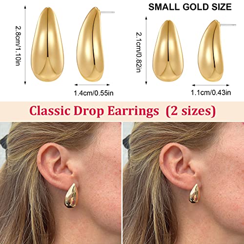 MUYAN Small Drop Earrings for Women Polished Tear Drop Earrings Fashion Jewelry3