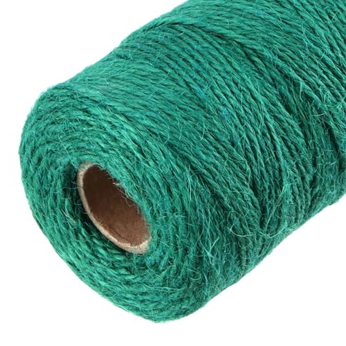 PINGEUI 4 Rolls 100m Green Garden Twine, 2mm Garden Twine Color Packaging Natural Jute String for DIY Handicraft Decoration, Binding - Image 3