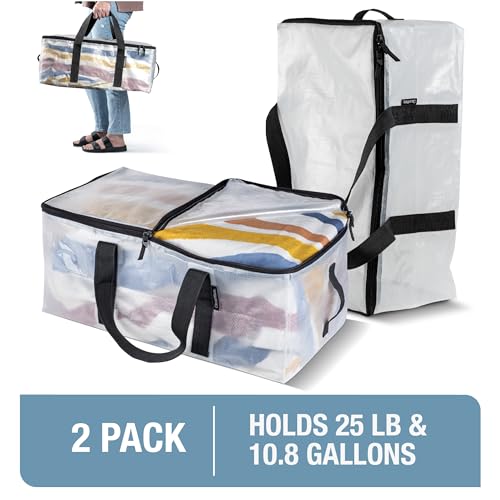 CleverMade Under Bed Storage Bag - Collapsible Storage for Shoes and Clothes Easy Use - Heavy Duty Utility Bag Home2