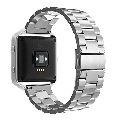 Simpeak Correa Reemplazo Compatible para Fitbit Blaze Correa de Acero Inoxidable Reemplazo...