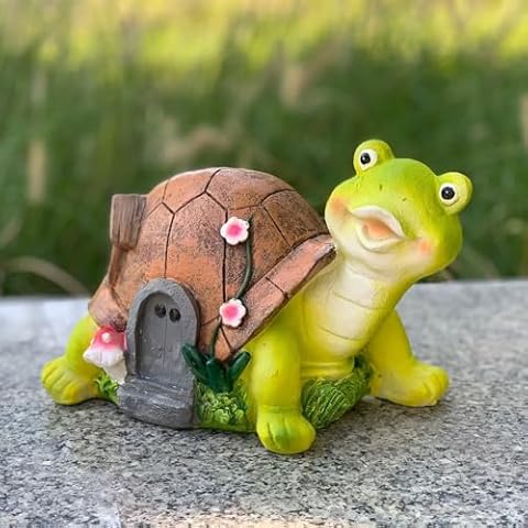 GARDEN WHISPER Solar Turtle Garden Statue Light Cover