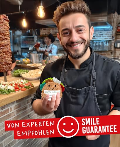 LOViLEE Happy Döner Diggi im Geschenkset - Positive Kartoffel inkl. Geschenkbeutel und Pocket Hug - Positive Potato, Glücksbringer Prüfung, Du schaffst das Geschenk, Glücksbringer Mann, Mutmacher