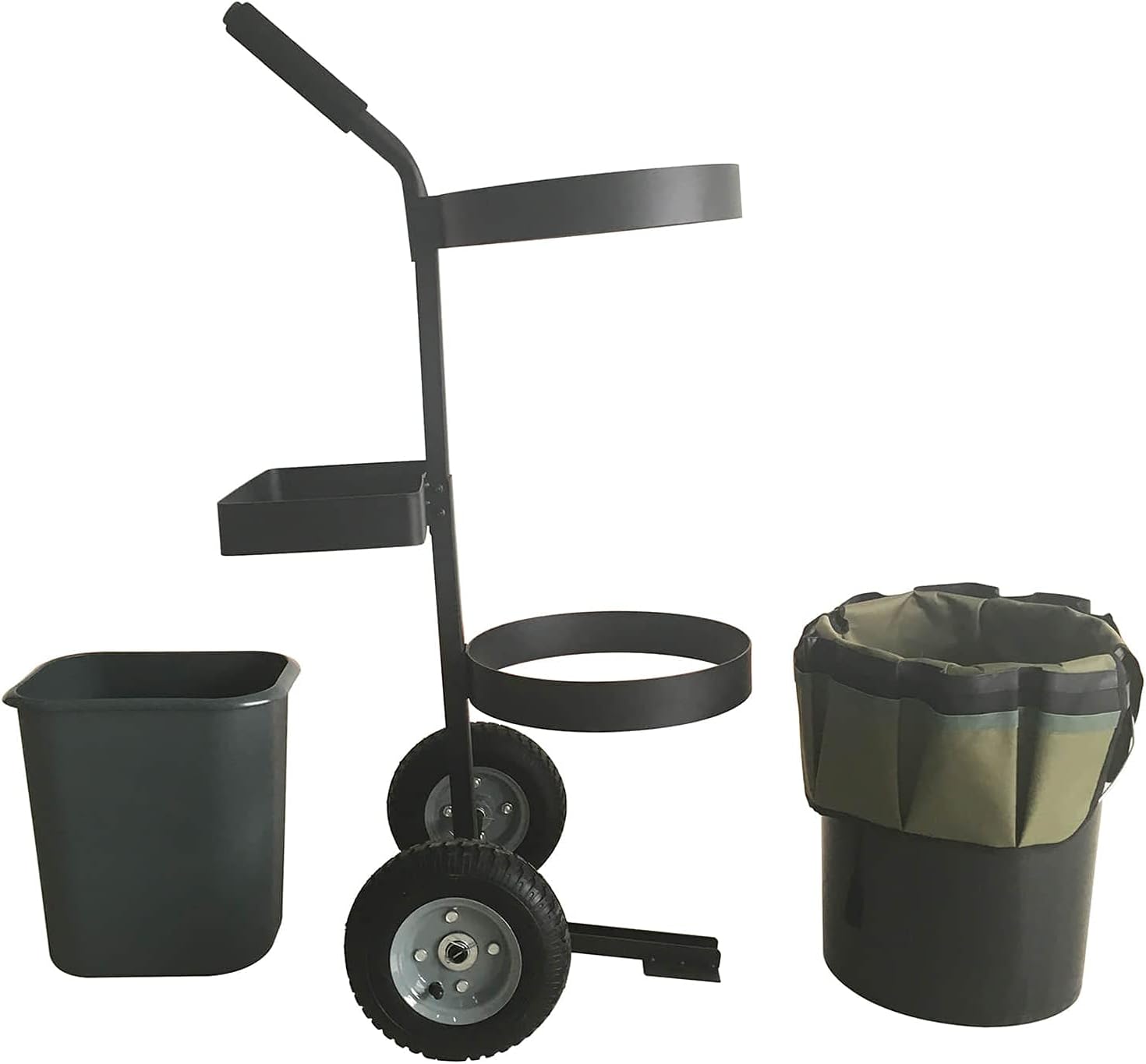 ForceCar Lawn Garden Yard Cart Mobile Transport Tool Storage Gardening Flower Bucket Caddy on Wheels with Oxford Bag : Patio, Lawn & Garden