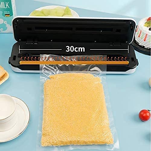 Sigillatore Sottovuoto Sottovuoto Macchina Sottovuoto Confezionatrice sottovuoto con taglierina per la conservazione degli Alimenti Nuova Macchina sottovuoto con Sacchetti sottovuoto 726